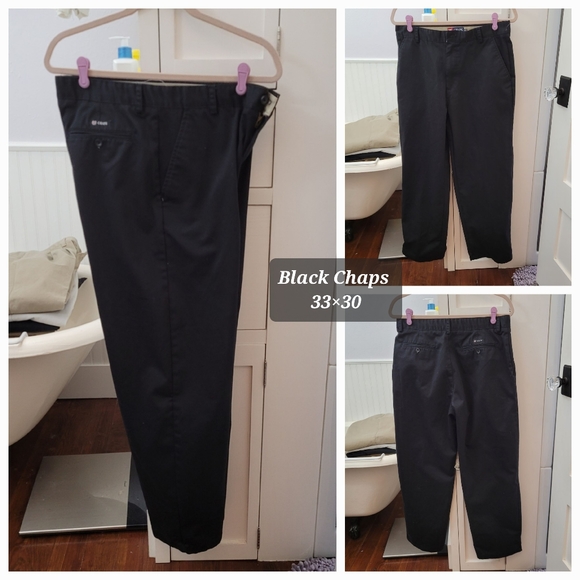 Chaps Black Pants - Picture 1 of 1